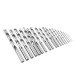 19pcs HSS 1-10mm Twist Drill Bits Set High Speed Steel Straight Shank Twist Drill Bit