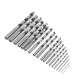19pcs HSS 1-10mm Twist Drill Bits Set High Speed Steel Straight Shank Twist Drill Bit