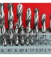 19pcs HSS 1-10mm Twist Drill Bits Set High Speed Steel Straight Shank Twist Drill Bit