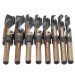 8pcs 1/2 Inch Round Shank HSS Twist Drill Bit Set