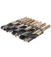 8pcs 1/2 Inch Round Shank HSS Twist Drill Bit Set
