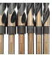 8pcs 1/2 Inch Round Shank HSS Twist Drill Bit Set