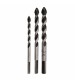 6/8/10mm Triangular Head Auger Drill Bit Glass Stone Concrete Drill Bit