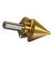 6pcs HSS Titanium Coated Step Drill With Center Punch Drill Set Hole Cutter Drilling Tool
