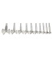 10pcs 14-50mm Forstner Drill Bit Set Hole Saw Cutter Woodworking Drill