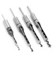 4pcs 1/4 to 1/2 Inch HSS Square Hole Saw Mortising Chisel Twist Auger Drill Bits