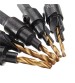 5pcs HSS 5/6/8/10/12 Countersink Chamfer Drill Bit Set Pilot Hole Woodworking Tool