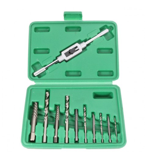 11pcs 2-7.5mm Broken Extractor Set Screw Puller Out Remover For Woodworking