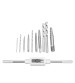 11pcs 2-7.5mm Broken Extractor Set Screw Puller Out Remover For Woodworking