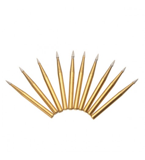 10pcs 19mm Dental Trimming Finishing Burs Titanium Tungsten Steel Drill Bits