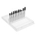 10pcs 3mm Shank Tungsten Steel Carbide Burr Set Single Line 6mm Head Rotary Drill Bit