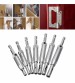 7pcs Hinge Drill Bits Door Window Cabinet Woodworking Puncher Hole Drilling Tool
