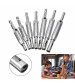 7pcs Hinge Drill Bits Door Window Cabinet Woodworking Puncher Hole Drilling Tool