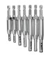 7pcs Hinge Drill Bits Door Window Cabinet Woodworking Puncher Hole Drilling Tool