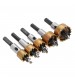 Drillpro 5pcs M35 Gold Coated Hole Sawtooth M35 Hole Saw Cutter Drill Bit Set 16/18.5/20/25mm
