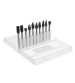 10pcs 3mm Shank Double Lines Tungsten Steel Carbide Burr Set 6mm Head Rotary Drill Bit
