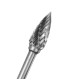 10pcs 3mm Shank Double Lines Tungsten Steel Carbide Burr Set 6mm Head Rotary Drill Bit
