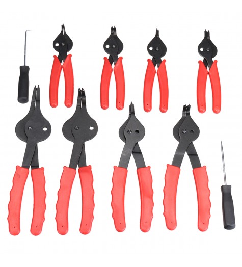 11pcs Snap Ring Plier Set Mechanic Pro Universal Internal External Circlip Pliers