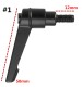 Zinc Alloy M6 12-40mm Male Thread Adjustable Clamp Handle Tool -5 Sizes