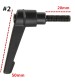 Zinc Alloy M6 12-40mm Male Thread Adjustable Clamp Handle Tool -5 Sizes