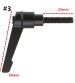 Zinc Alloy M6 12-40mm Male Thread Adjustable Clamp Handle Tool -5 Sizes