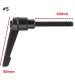 Zinc Alloy M6 12-40mm Male Thread Adjustable Clamp Handle Tool -5 Sizes