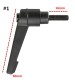 Zinc Alloy M5 16-32mm Male Thread Adjustable Clamp Handle Tool