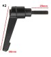 Zinc Alloy M5 16-32mm Male Thread Adjustable Clamp Handle Tool