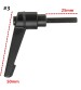 Zinc Alloy M5 16-32mm Male Thread Adjustable Clamp Handle Tool