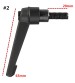 Zinc Alloy M8 16-50mm Male Thread Adjustable Clamp Handle Tool -6 Sizes