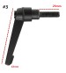 Zinc Alloy M8 16-50mm Male Thread Adjustable Clamp Handle Tool -6 Sizes