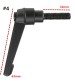 Zinc Alloy M8 16-50mm Male Thread Adjustable Clamp Handle Tool -6 Sizes
