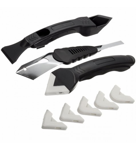 3Pcs Silicone Scraper Caulking Grouting Sealant Finishing Cleaning Tool Kit