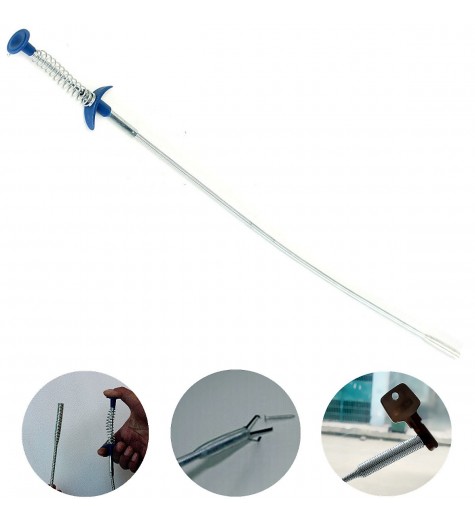 60cm Handy Long Reach Flexible Claw Pick Up Retrieving Narrow Bend Curve Grabber Tool